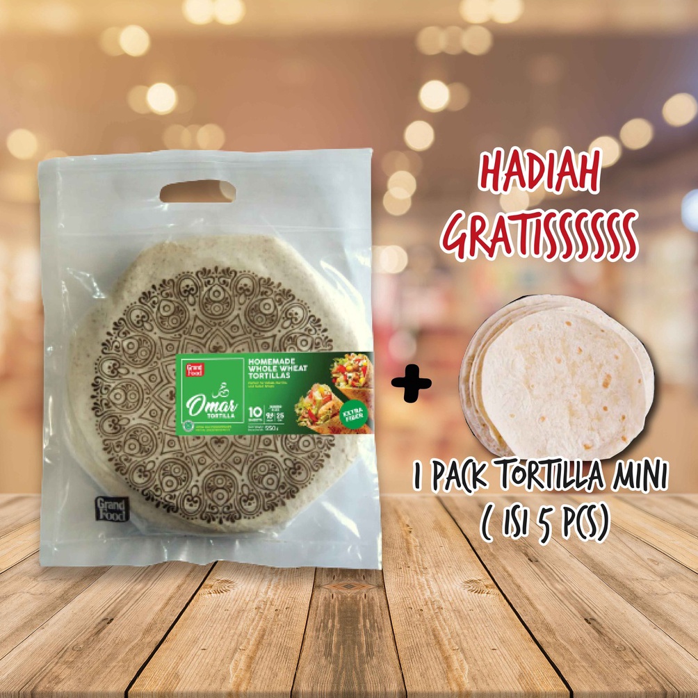 

Terkini Tortilla GANDUM OMAR Premium Whole Wheat 25 cm 77