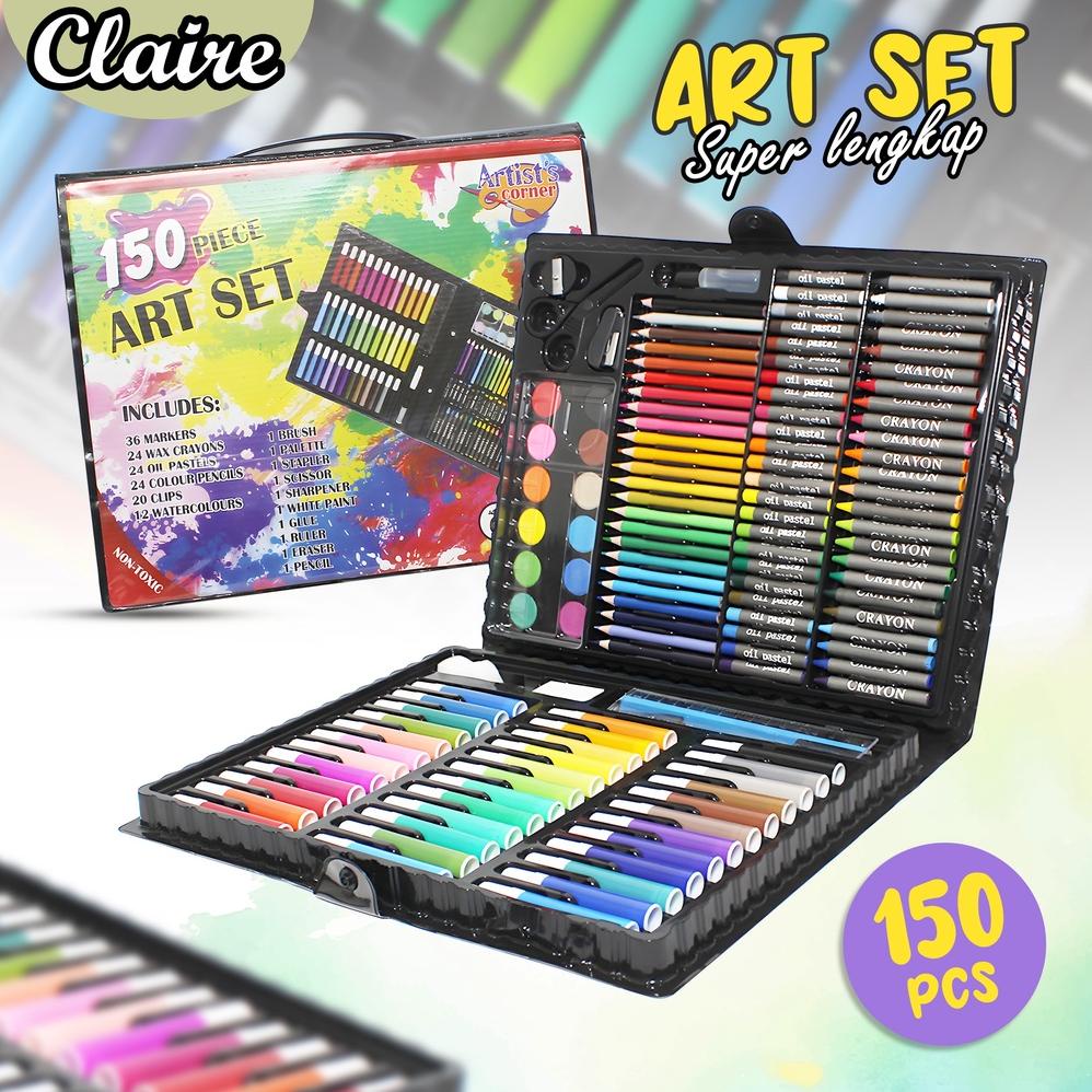 

Art Set 150pcs / Alat Menggambar Mewarnai Dan Melukis Isi 150 pcs Untuk Anak-Anak
