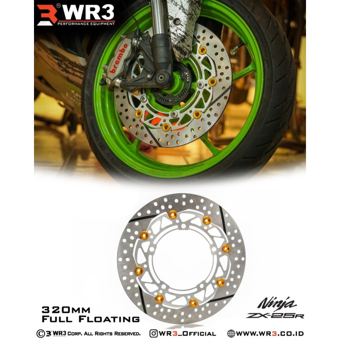 Wr3 Discbrake Piringan Cakram Depan Zx-25R - 320Mm Full Floating