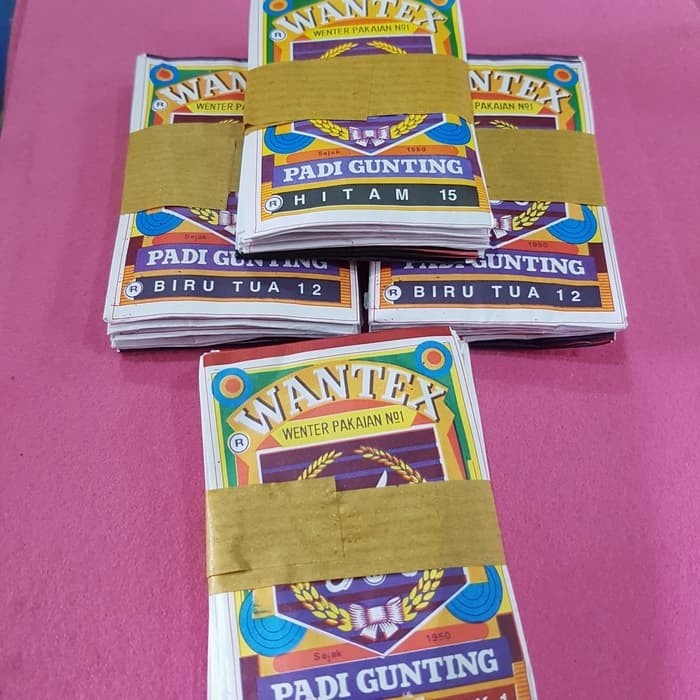

Best Seller Pewarna Pakaian Wantex Cap Padi Gunting Per 10Bks
