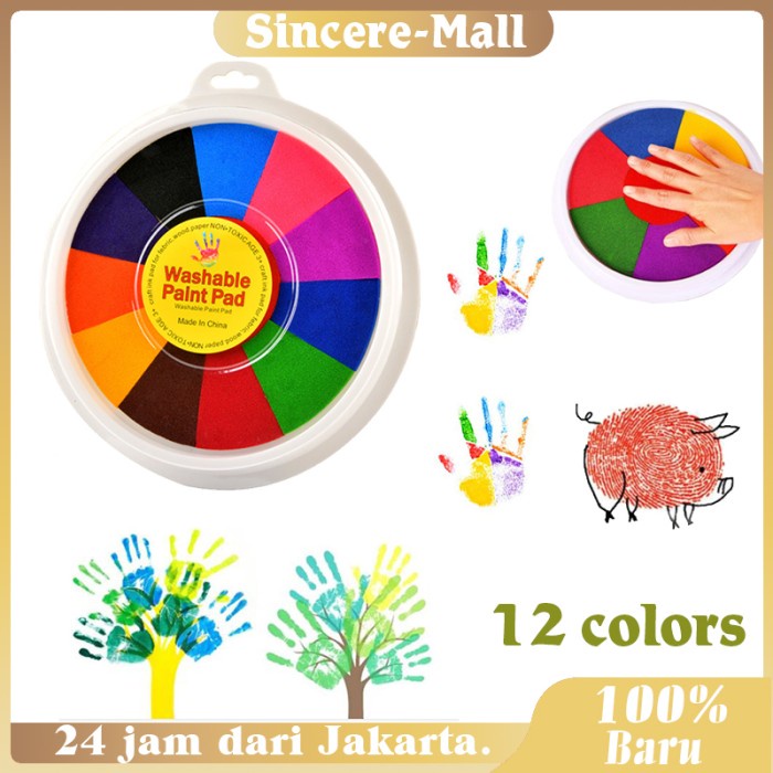 

Best Seller 12 Colors Ink Pad Stamp For Craft Cardmaking Finger Painting Ink Pad