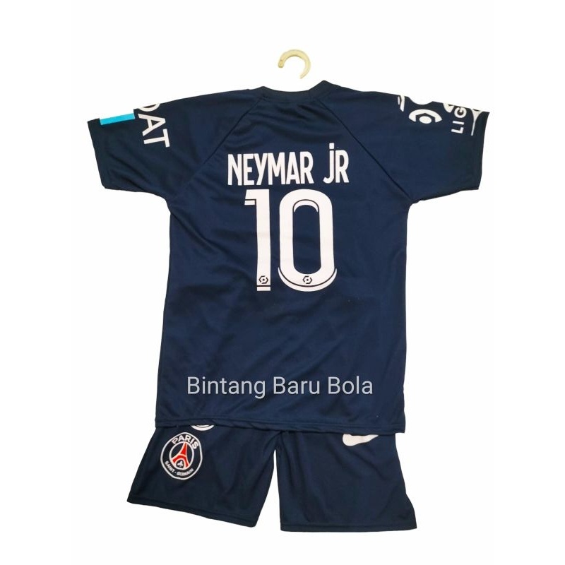 LEA SETELAN BAJU BOLA ANAK TRIO PSG MBAPPE,MESSI,NEYMAR.JR BJZ