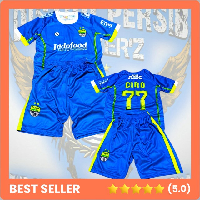 B61 BISA COD BEST SELLER BAJU BOLA ANAK CIRO TERBARU 2022 2023 PERSIB MESSI RONALDO KLOK SILVA