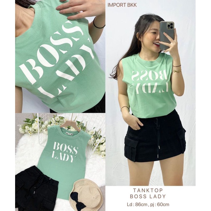 MDLV ~ Kaos Tanktop Boss Lady BKK