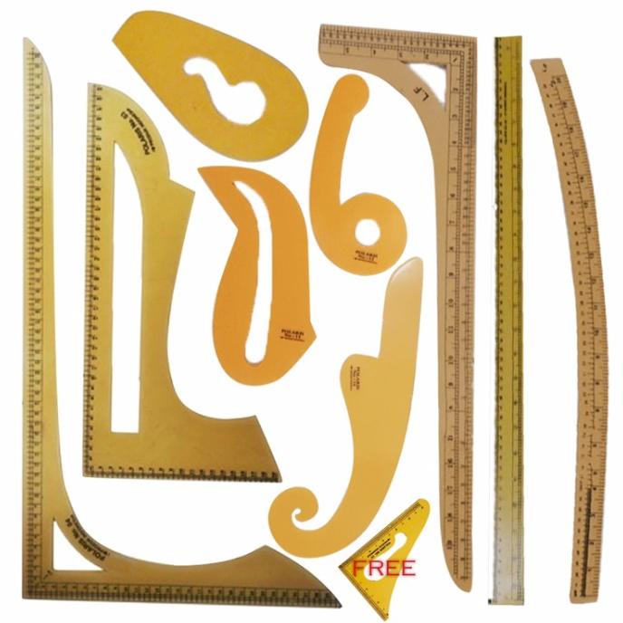 

Penggaris set pola 9 pcs