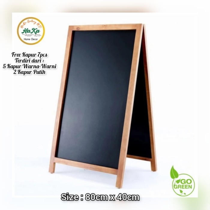 

Bestseller Papan Tulis Kapur Menu Cafe/ Black Board 2 Sisi