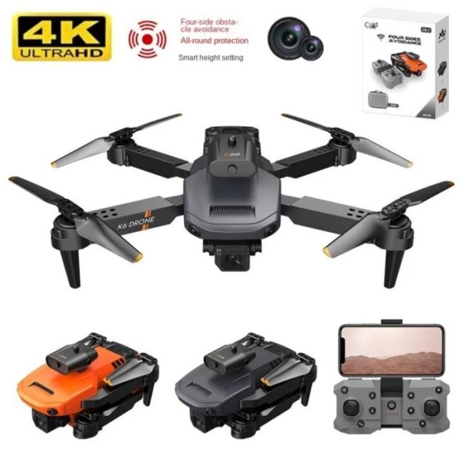 Drone E100 Camera 4K Sensor Anti Nabrak Baterai 1800 Mah Wifi