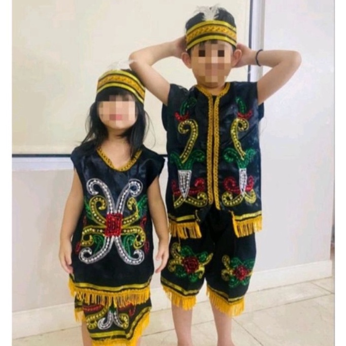 Star Seller Baju Adat Dayak Anak PAUD TK SD // Pakaian Adat Kalimantan Timur
