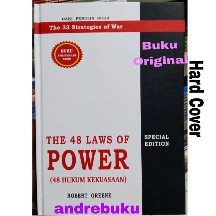 Terlaris The 48 Laws Of Power 48 Hukum Kekuasan Hard Cover Indonesia Robert Gre