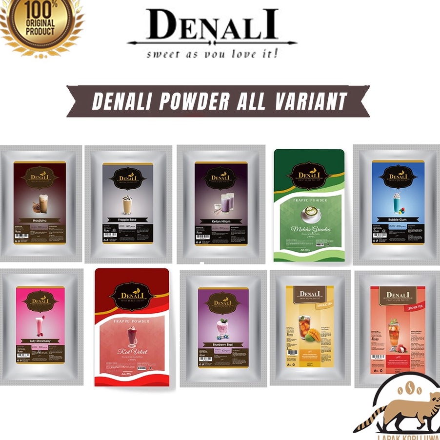 

【F⚡ASH SALE✅】 Denali Powder All Variant - Red Velvet, Matcha, Cocoa Signature, Taro, Dark Cocoa, Avocado