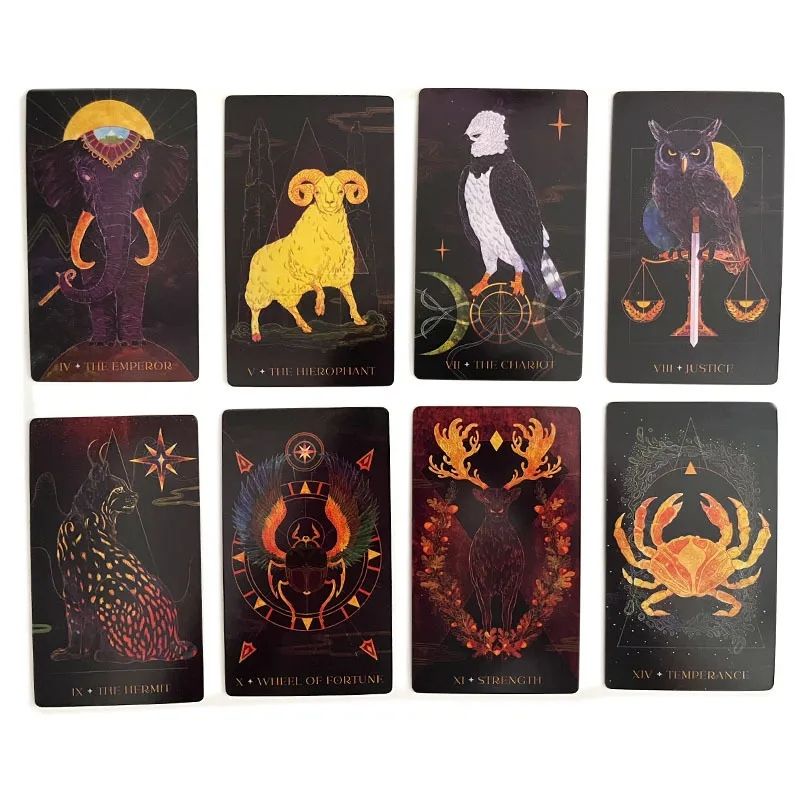 Animal Tarot Oriens 12x7cm include guide paper