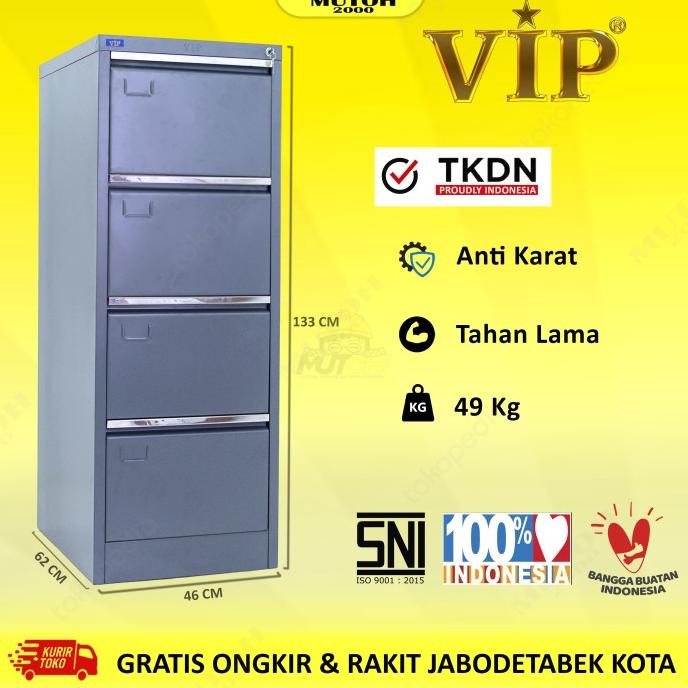 

Ready Filling Cabinet 4 Laci Lemari Arsip Vip V-304 Original