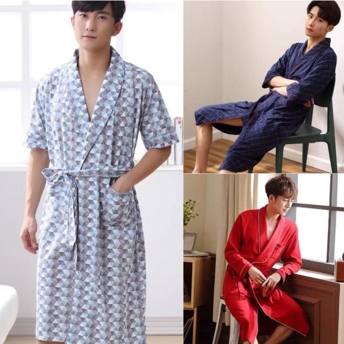 Baju Tidur Kimono Kaos Pria Dewasa Import Terbaik