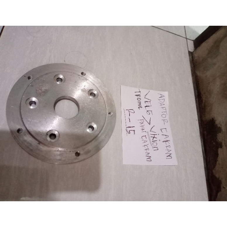 Terbaru.. adaptor velg Vixion pakai cakram depan r15 R25 JHH