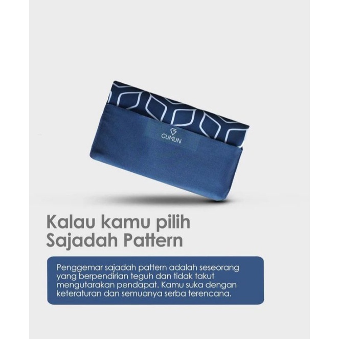 Geomatric blue - GUMUN Sajadah Travel Sajadah