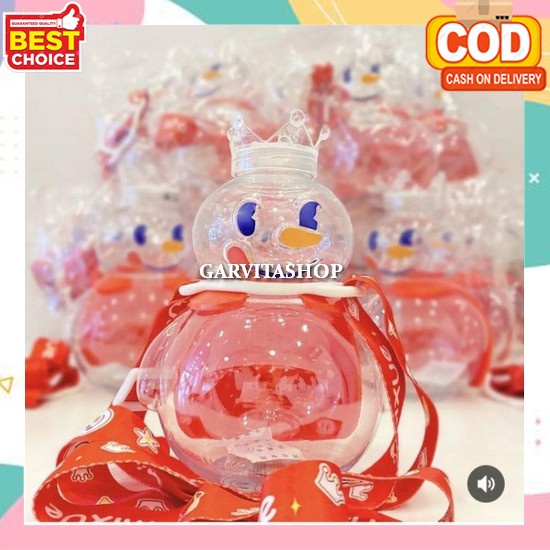 Botol Minum Mixue Tumbler Botol Lengkap Dengan Tali Strap Cod Botol Minum Tumbler Mixue Snow King / 