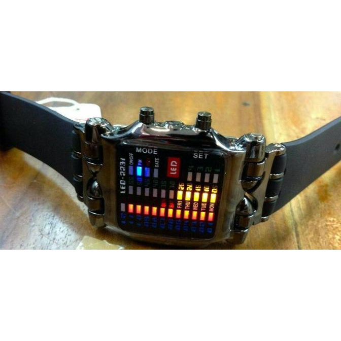 Jam Tangan/Watch Led Sirine Shark Tvg Original