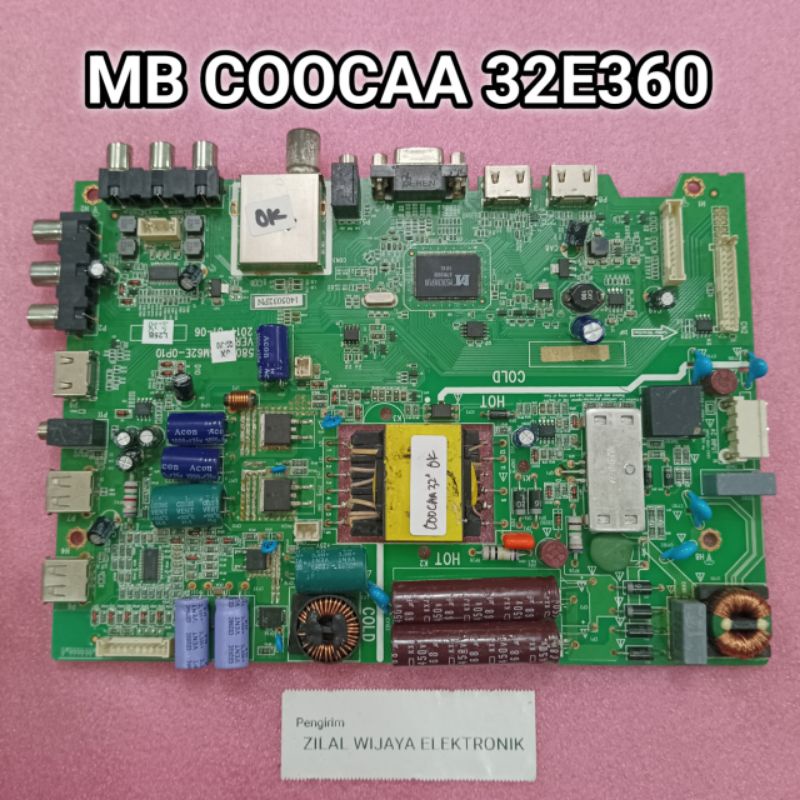COOCAA 32E360 - MB - MAINBOARD - MOTHERBOARD - MOBO - MESIN TV - MB TV COOCAA - TV COOCAA - MB ORIGI