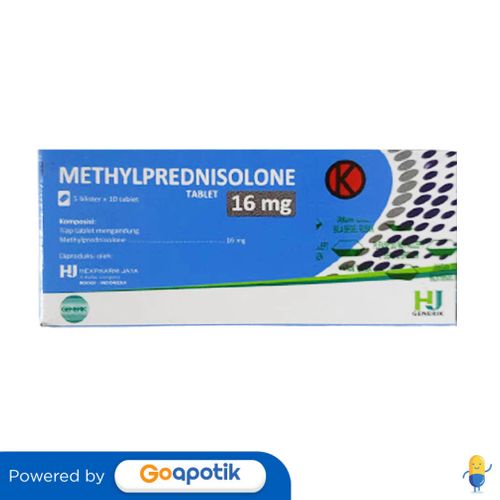 METHYLPREDNISOLONE HEXPHARM 16 MG BOX 50 TABLET