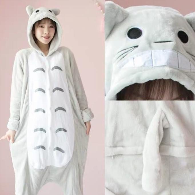 BAJU ONESIE BONEKA TOTORO (DEWASA) PIYAMA KOSTUM