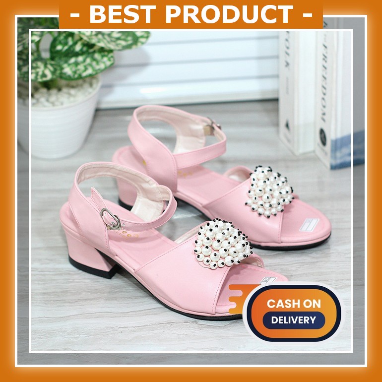 Sendal Anak Perempuan Sepatu Heels Sandal Anak Perempuan Casual High Heels Jinjit Cewek Sendal Princ