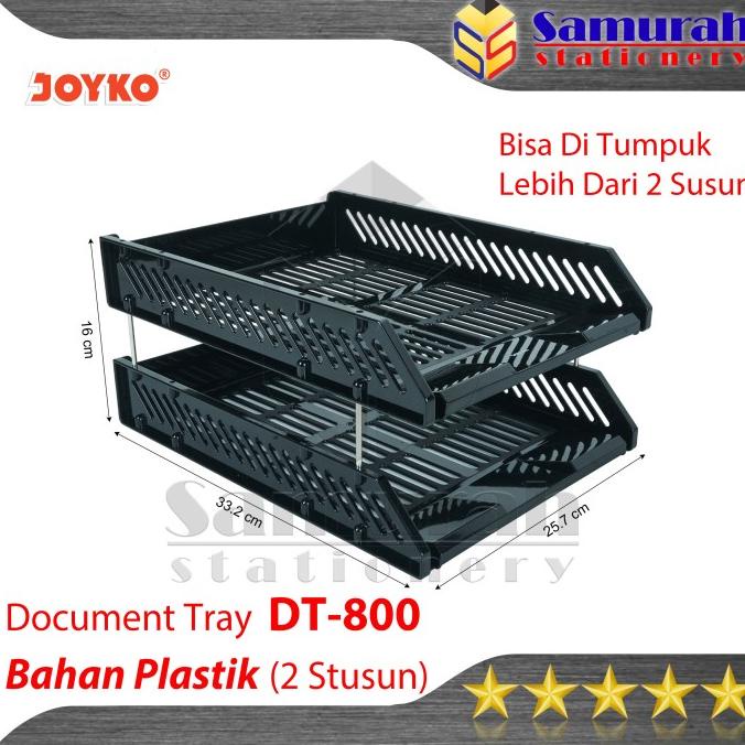 

Document Tray Plastik 2 Tingkat Susun DT 800 Joyko / Rak Dokument