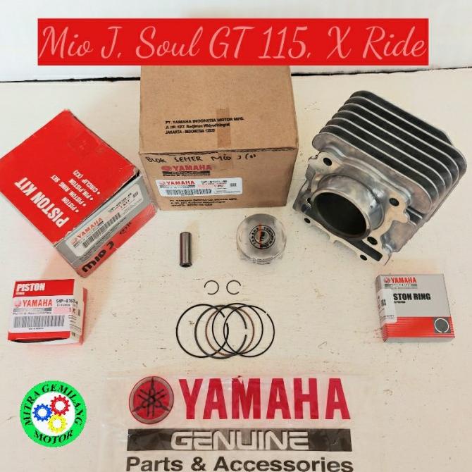 Piston Motor Blok Seher + Piston Kit Yamaha Mio J - Mio Gt - Soul Gt - Fino Fi Asli