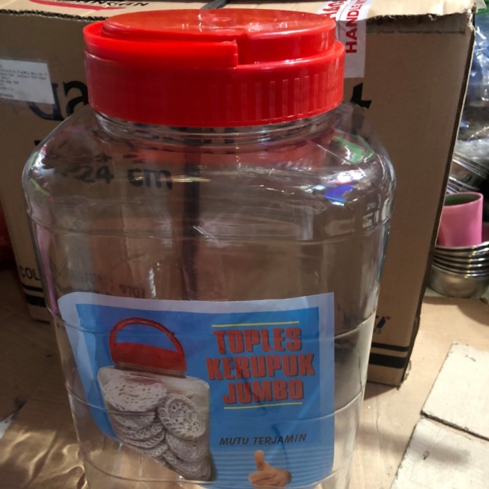 Terlaris Toples Plastik Kerupuk Jarpet 20 Liter Besar Jumbo