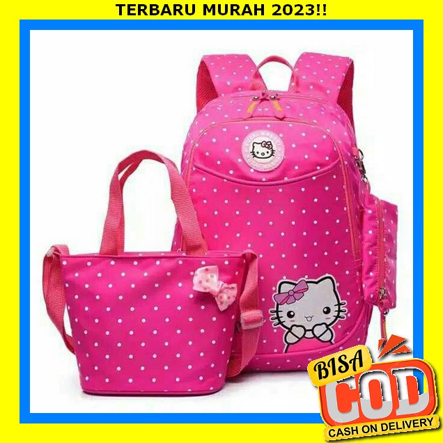 Backpack Cewek Sklh Td Rangsel Cewek Tss Rensel Perempuan Tas Gendong Ank Umur 7 8 9 10 11 12 Tahun 