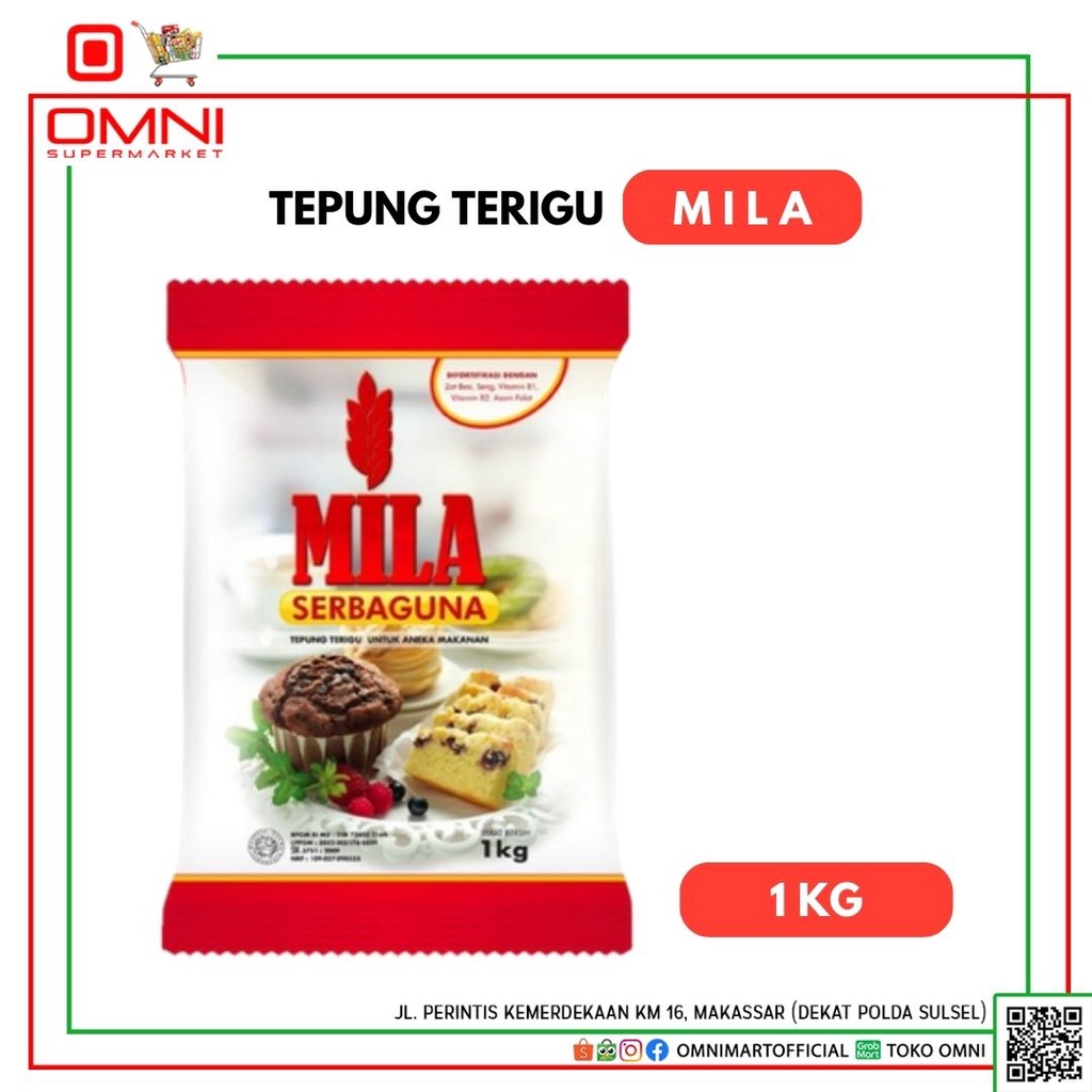 

Tepung Terigu Mila Serbaguna 1 Kg