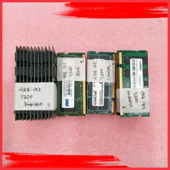 (kcd) ram memory laptop/sodim 4gb pc2 5300s ddr2 merk mix