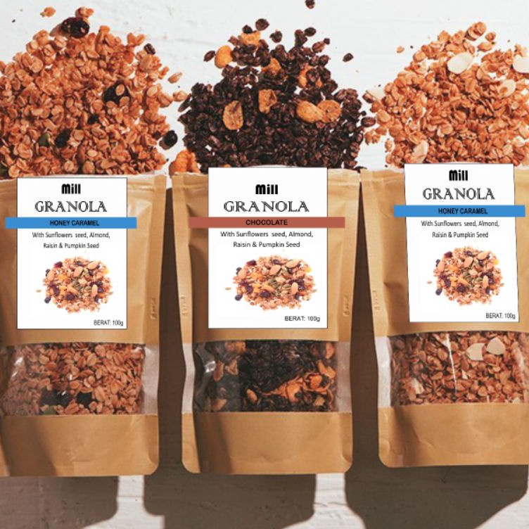 

Granola Snack tinggi serat /sarapan sehat diet/snack PROMIL ㆂ