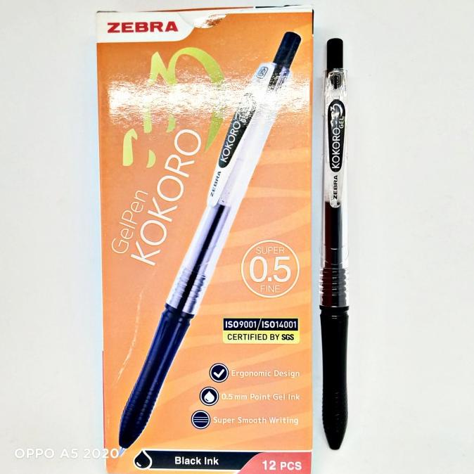 

Pulpen Kokoro Gel 05Mm Zebra (12 Pcs)