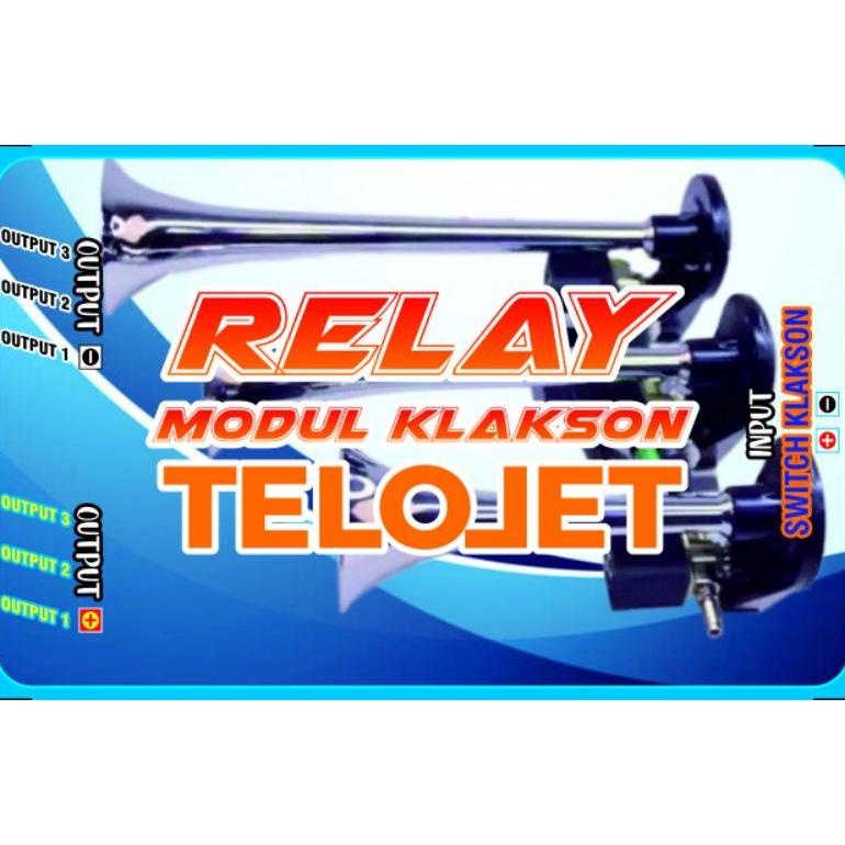 Termurah (Relay)Modul Klakson Telolet Putus 3Corong 12V/24V