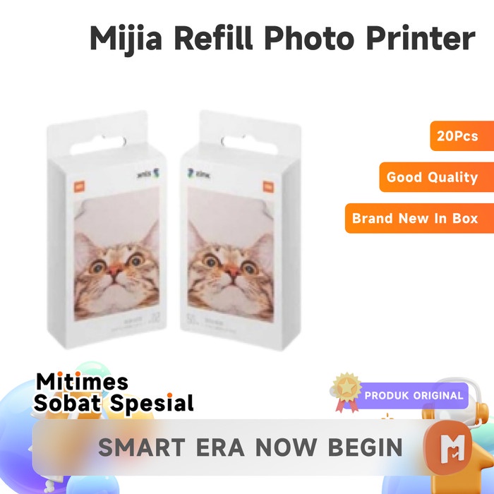 Terlaris Refil Mijia Smart Pocket Photo Printer Ar 20Pcs