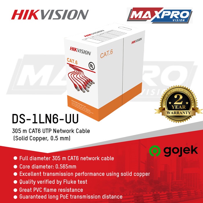 Ds-1Ln6-Uu -Kabel Lan Utp Cat 6 Hikvision
