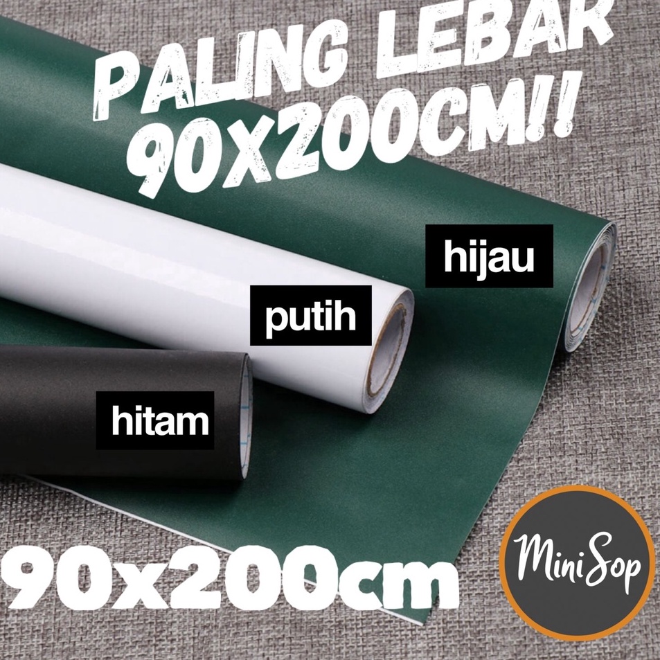 

Murah Stiker Papan tulis Whiteboard Blackboard Spidol Kapur tempel hitam putih hijau 60 x 200 CM - 90 X 200 CM