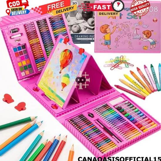 

CANA PENSIL WARNA CRAYON SET 208PCS/CRAYON SET MENGGAMBAR DAN MEWARNA MEWARNAI 208PCS SOUVENIR ULANG TAHUN ANAK KECIL MURAH LUCU PENSIL WARNA VIRAL BUKU GAMBAR PRAKTIS MAINAN EDUKASI ANAK KADO ANAK KECIL KADO BAYI LAHIR BELAJAR SEKOLAH TAS ANAK MURAH