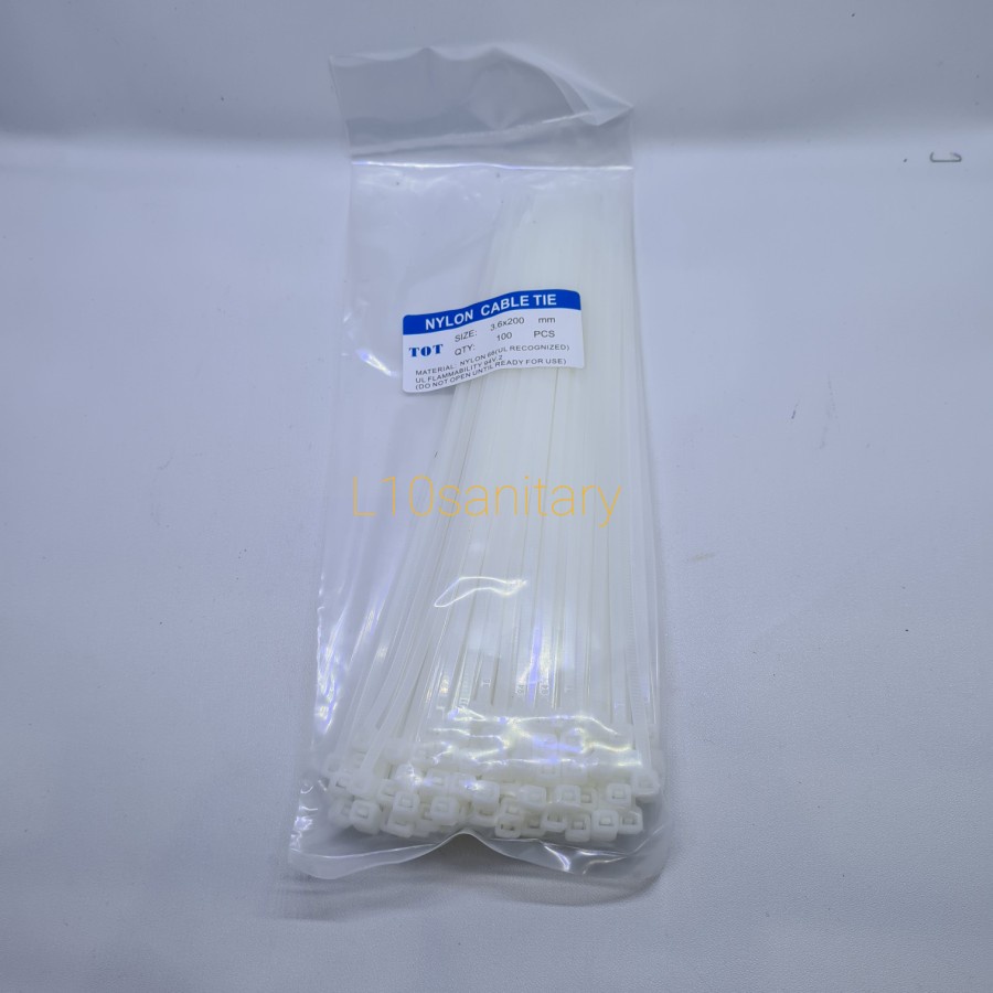 

250 Kabel Stik / Tali Tis / Cable Ties Tebal Nylon 25cm x 4,8mm