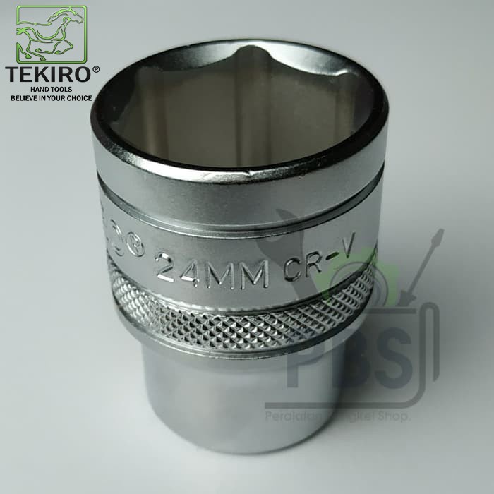 Mata kunci sock TEKIRO 24 mm 1/2" . Mata kunci shock tekiro 24 mm