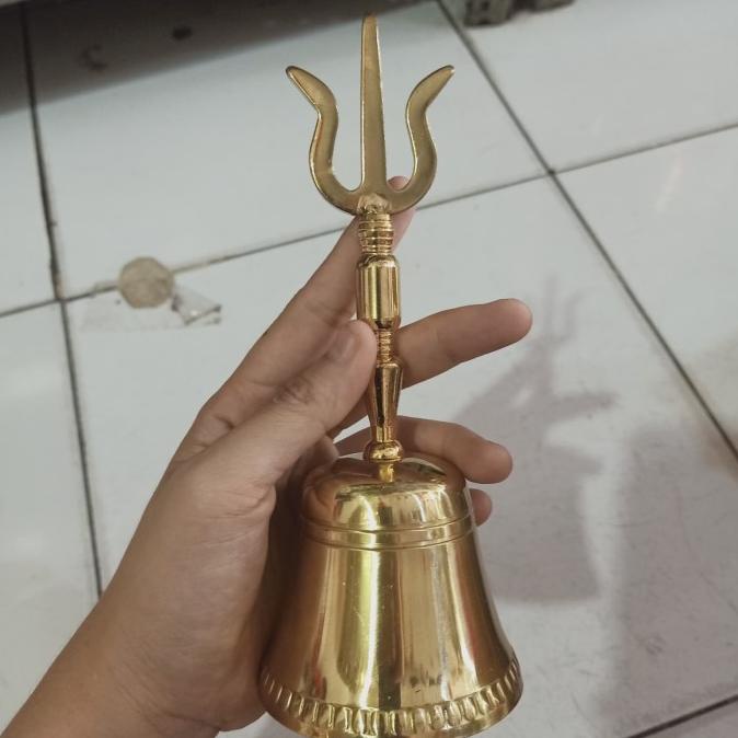 PROMO Lonceng Trisula Kuningan Puja