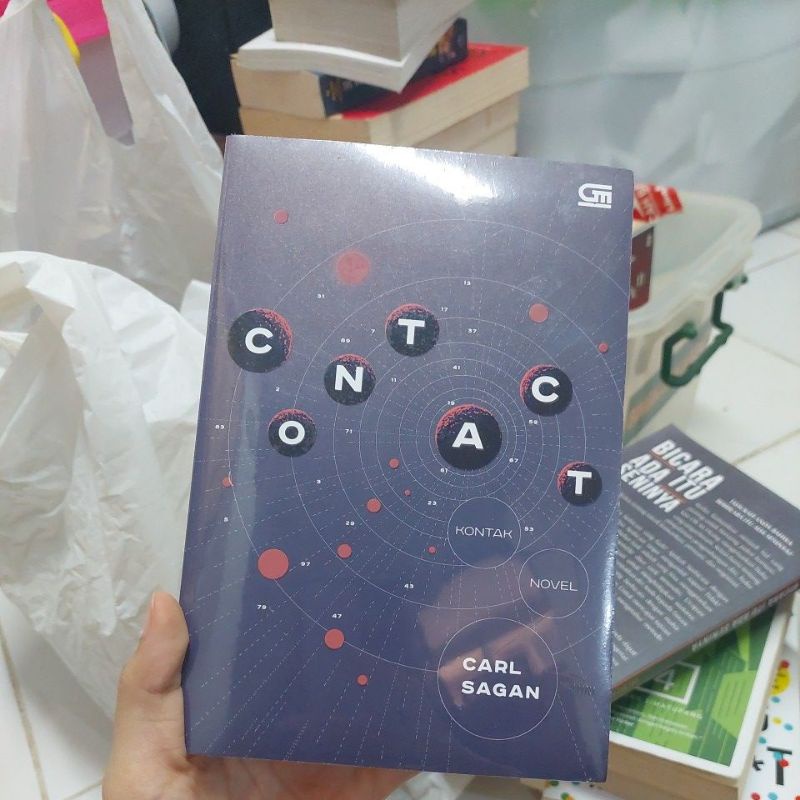 Contact (Kontak) karya Carl Sagan (Buku baru masih disegel)