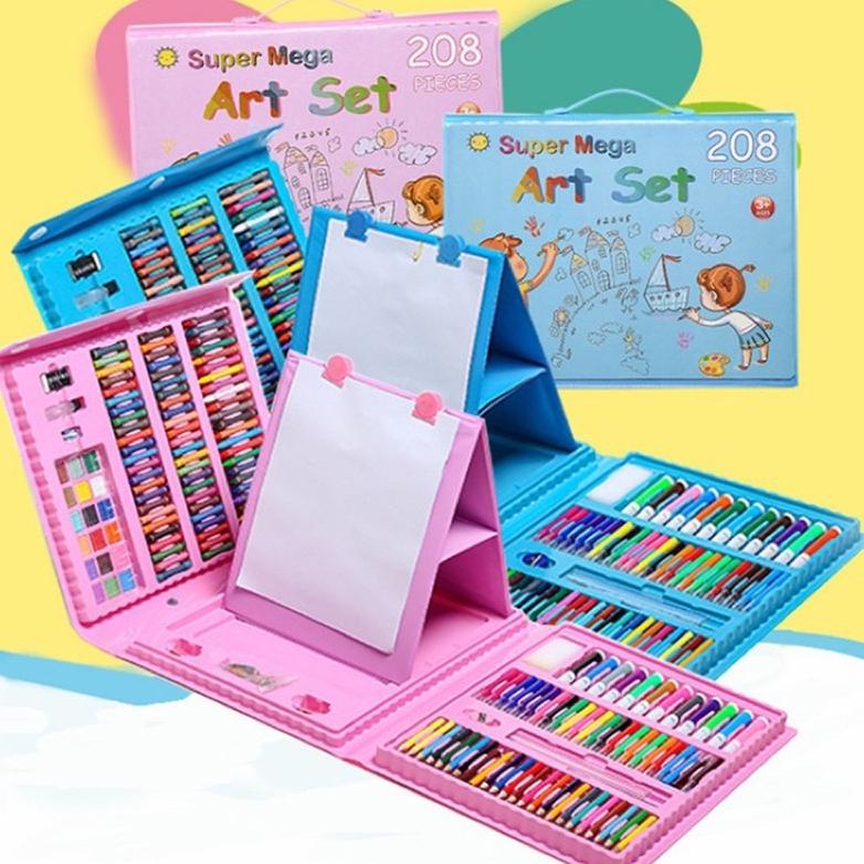 

BS545 Crayon Anak 208pcs Set / Alat Melukis Anak Super Mega / Alat Menggambar Anak