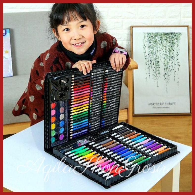 

CRAYON SET 150pcs / ALAT MELUKIS MEWARNAI LENGKAP CAT AIR