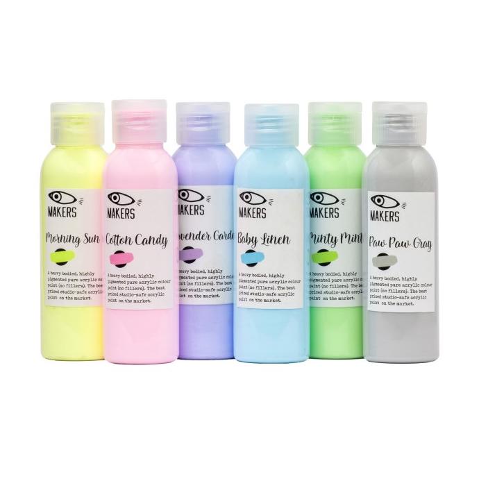 

Paket Cat Lukis Akrilik - Pastel Colors for ceramic, pouring & fabric