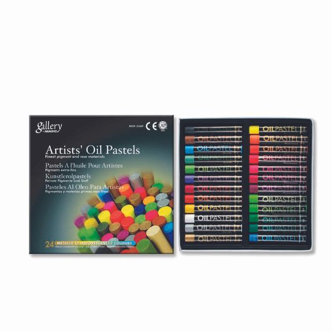 

Mungyo - Artist Soft Oil Pastel/Crayon Minyak 24 PCS (12 FL & 12 MTL )