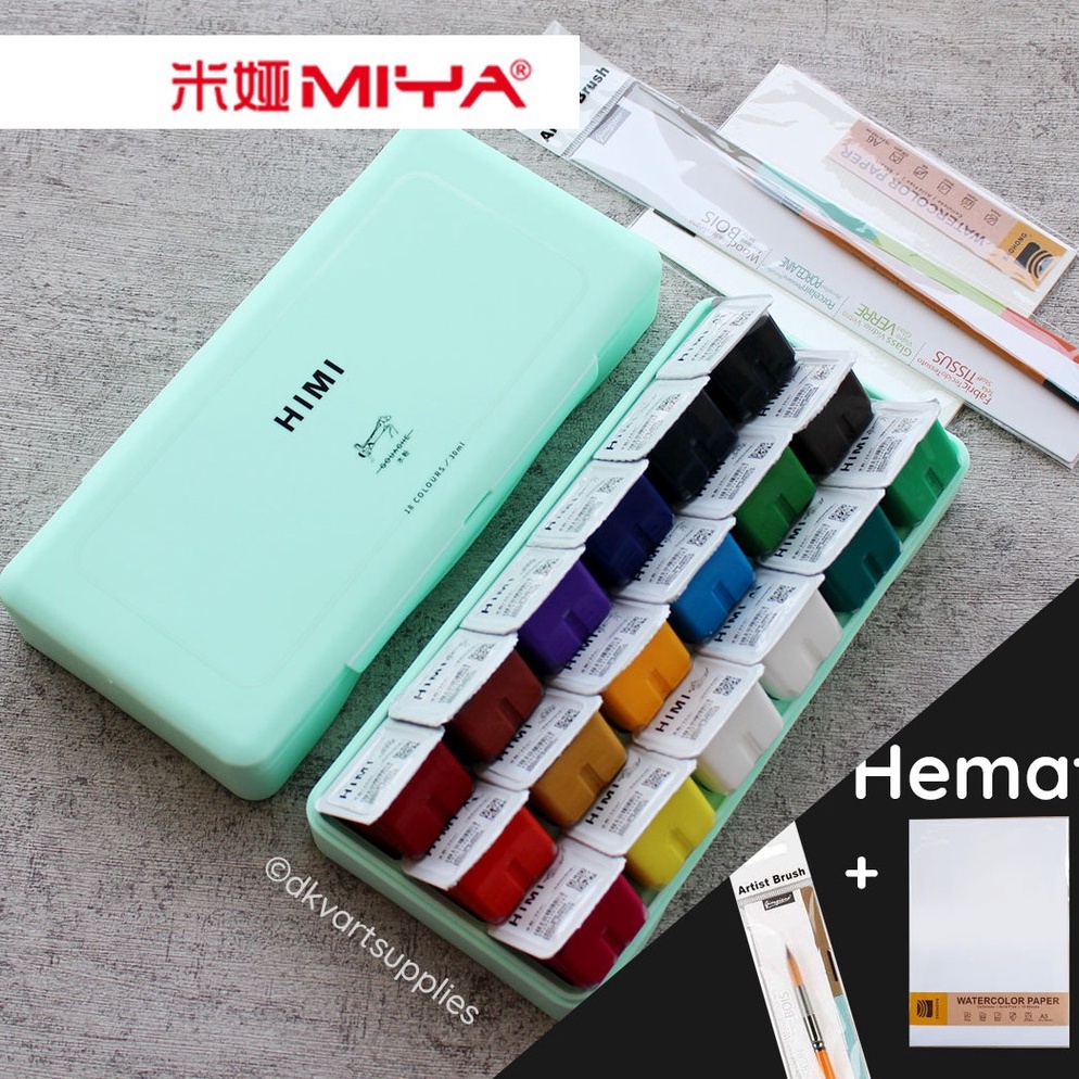 

93 Miya Himi Gouache 18 Warna Colors 30ml 67