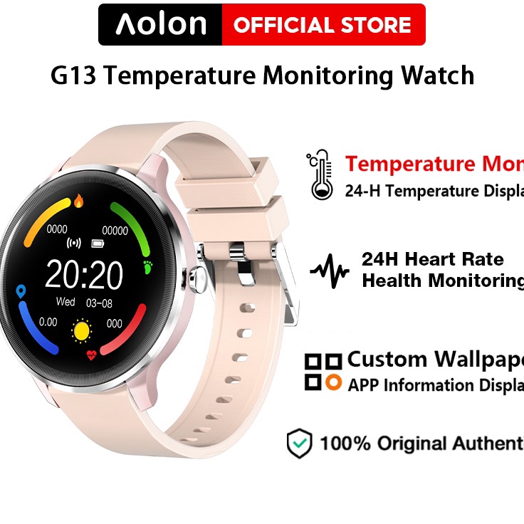 Klik Pesan Aolon G13 Smart Watch Jam Tangan 24H Temperature Monitoring Sport Fitness Watch Waterproo