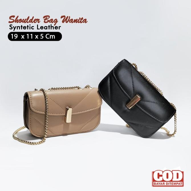 Tas selempang wanita slingbag cewek tas pesta remaja tali rantai polos