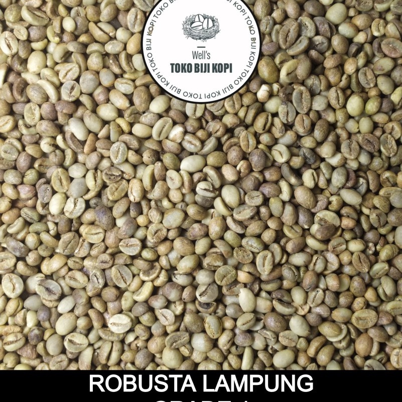 GREEN BEAN ROBUSTA LAMPUNG GRADE 1 BIJI KOPI MENTAH - 1 KG